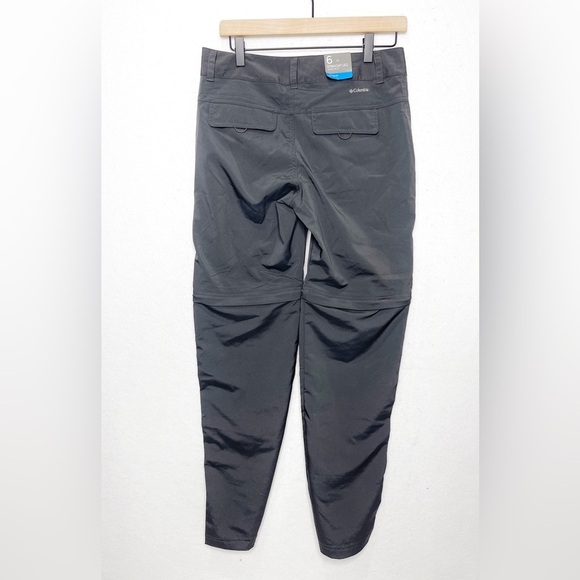 Columbia Omni-Shield Kestrel Trail Stretch Convertible Pants Grey Size 6 Shorts - Picture 2 of 5